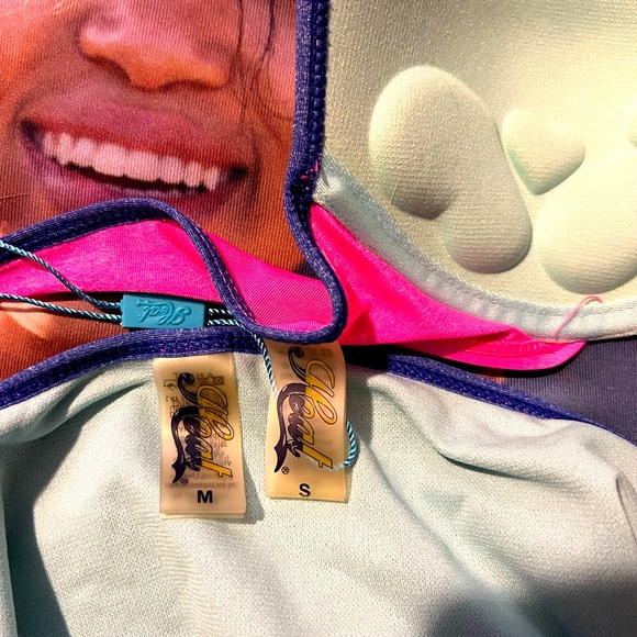 HEAT Swimwear Bikini Top and Bottoms ColorBlock S-Top M-Bottom - Picture 4 of 6